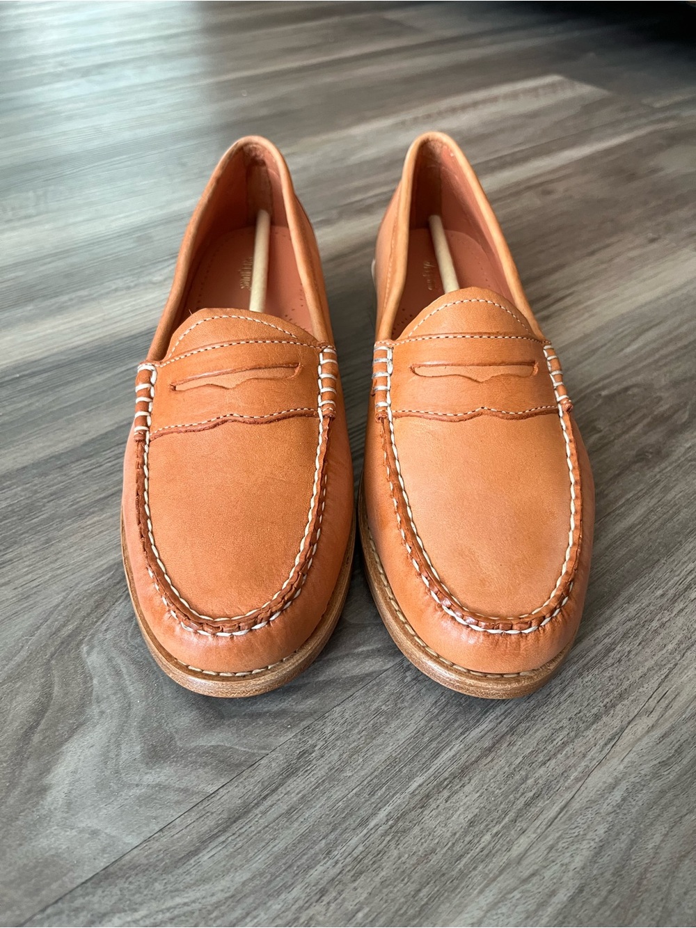 G.H. Bass & Co. Women's Tan Penny Loafers - Picture 4 of 10